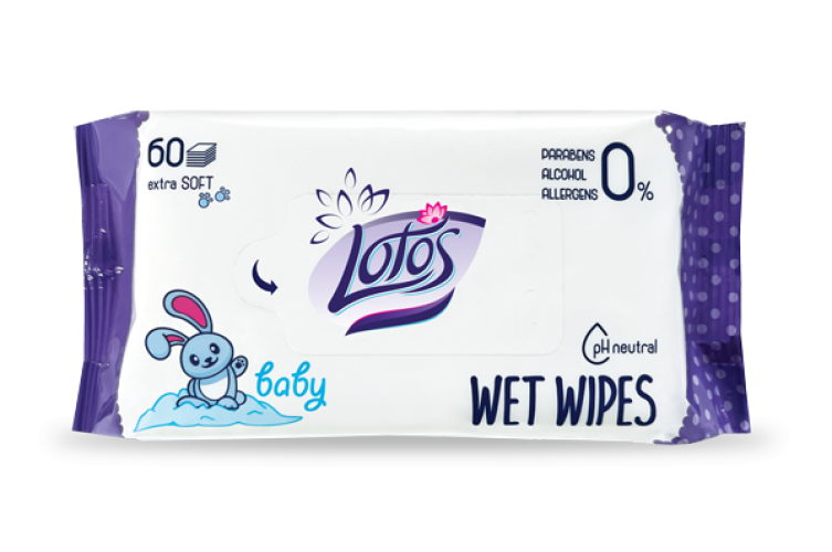 LOTOS VLAZNE MARAMICE BABY 60/1