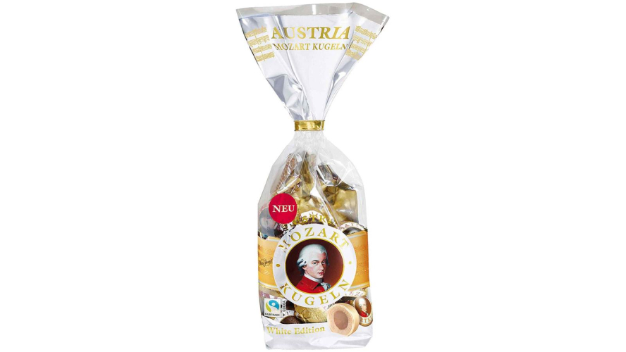 MOZART KUGLE BELA COKOLADA 231G KESICA